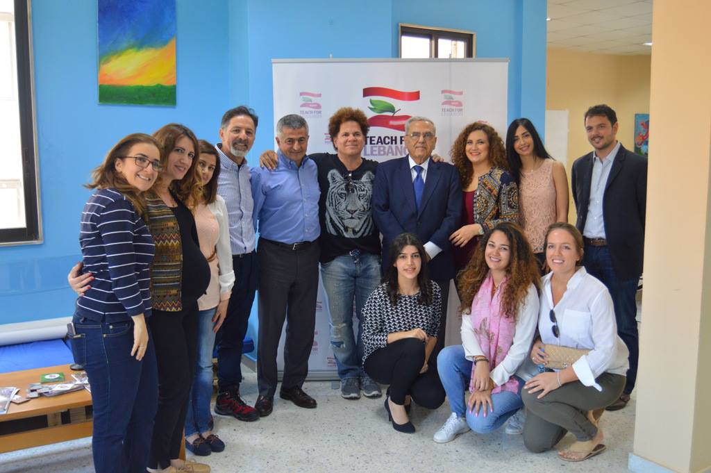 Teach For Lebanon welcomed the Brazilian artist Romero Britto